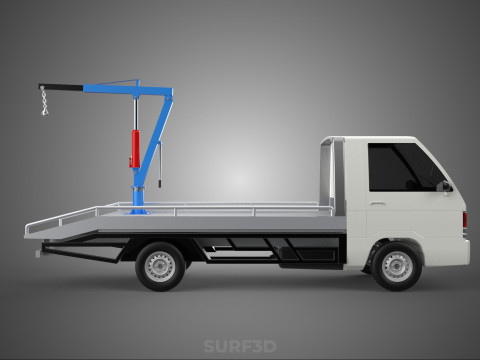 PICKUP TRUCK SWIVEL LIFTING CRANE WINCH HOIST HOOK JIB SLEWING 3Dモデル