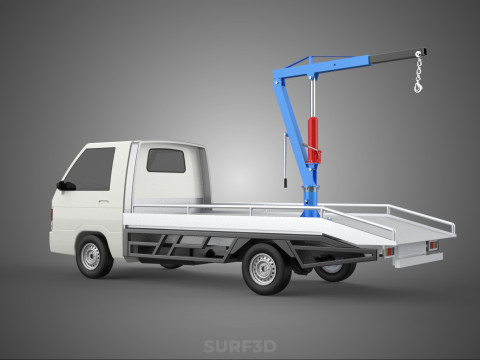 PICKUP TRUCK SWIVEL LIFTING CRANE WINCH HOIST HOOK JIB SLEWING 3Dモデル