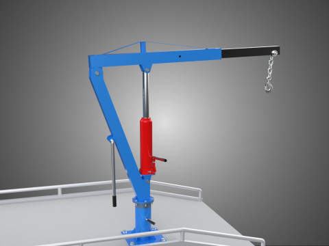 PICKUP TRUCK SWIVEL LIFTING CRANE WINCH HOIST HOOK JIB SLEWING 3Dモデル