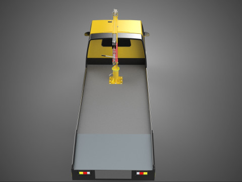 JACK CRANE LIFTER HAND CRANK WINCH HOIST TOW TRUCK PICKUP TOWING Modelo 3D