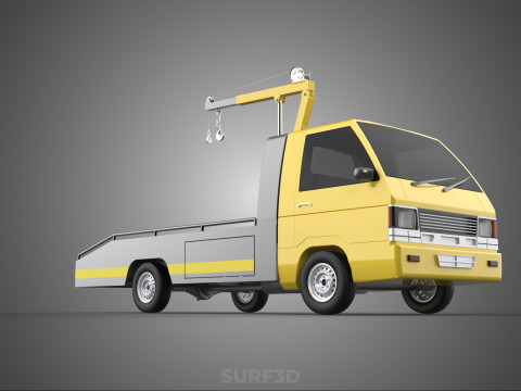 JACK CRANE LIFTER HAND CRANK WINCH HOIST TOW TRUCK PICKUP TOWING 3D 모델