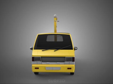 JACK CRANE LIFTER HAND CRANK WINCH HOIST TOW TRUCK PICKUP TOWING 3D 모델