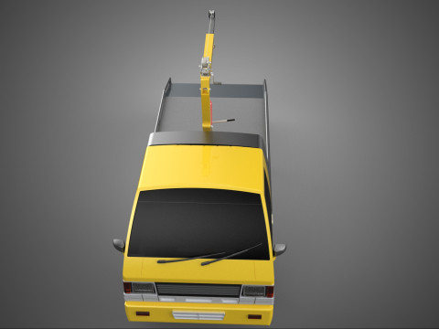 JACK CRANE LIFTER HAND CRANK WINCH HOIST TOW TRUCK PICKUP TOWING 3D 모델