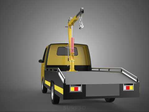 JACK CRANE LIFTER HAND CRANK WINCH HOIST TOW TRUCK PICKUP TOWING 3D 모델
