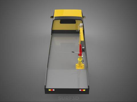 HYDRAULIC JACK CRANE LIFTING MANUAL WINCH HOIST TOW TRUCK PICKUP 3D Модель