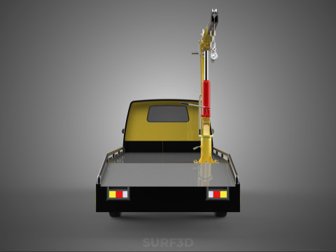 HYDRAULIC JACK CRANE LIFTING MANUAL WINCH HOIST TOW TRUCK PICKUP 3D Модель