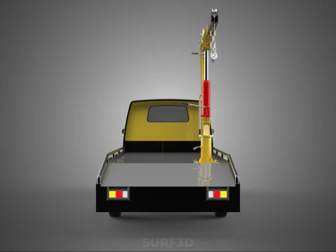 HYDRAULIC JACK CRANE LIFTING MANUAL WINCH HOIST TOW TRUCK PICKUP 3D Model