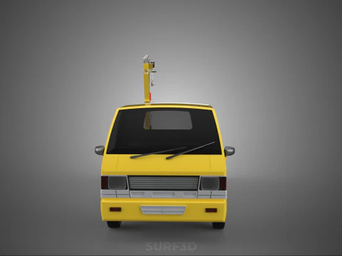 HYDRAULIC JACK CRANE LIFTING MANUAL WINCH HOIST TOW TRUCK PICKUP 3D Model