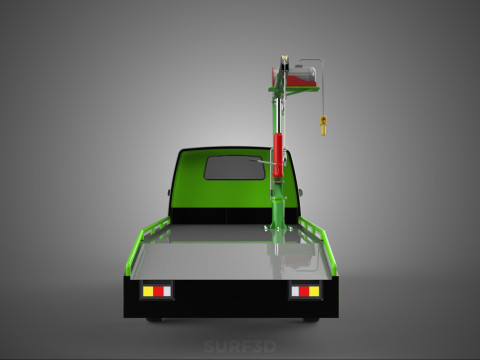 ELECTRIC WINCH HOIST REMOTE SWIVEL CRANE HOOK JIB TRUCK PICKUP 3D Model