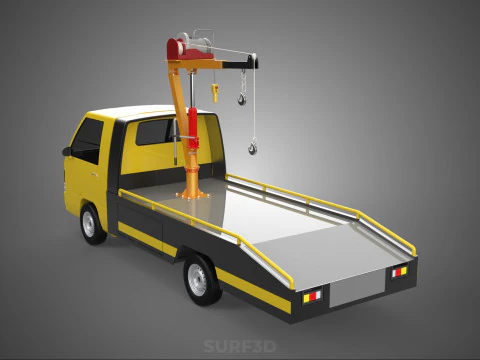 ЕЛЕКТРИЧНА ЛЕБІДКА ПІДЙОМНИК ГІДРАВЛІЧНИЙ КРАН ВАНТАЖІВКА ПІКАП АВТОМОБІЛЬ Вгору 3D Модель