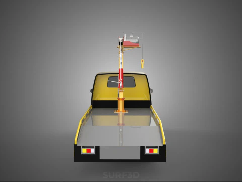 ELECTRIC WINCH HOIST HYDRAULIC CRANE TRUCK PICKUP CAR VEHICLE UP 3D Model