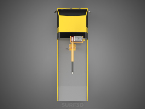 Elektrische Seilwinde, hydraulischer Kran, LKW, Pickup, Fahrzeug 3D Modell