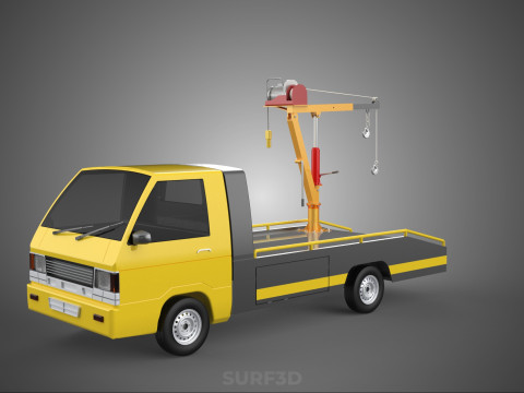 PODNOSZENIE HYDRAULICZNE ŻURAWI WCIĄGARKA ELEKTRYCZNA HOLOWANIE Model 3D