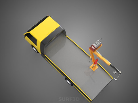 PODNOSZENIE HYDRAULICZNE ŻURAWI WCIĄGARKA ELEKTRYCZNA HOLOWANIE Model 3D