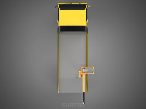 HYDRAULIC CRANE LIFTING ELECTRIC WINCH HOIST TOW TRUCK TOWING 3D Model