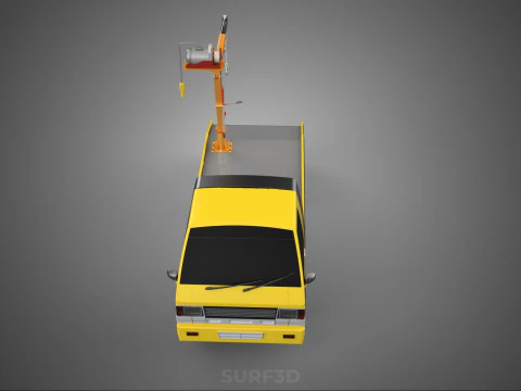 HYDRAULIC CRANE LIFTING ELECTRIC WINCH HOIST TOW TRUCK TOWING 3D Model