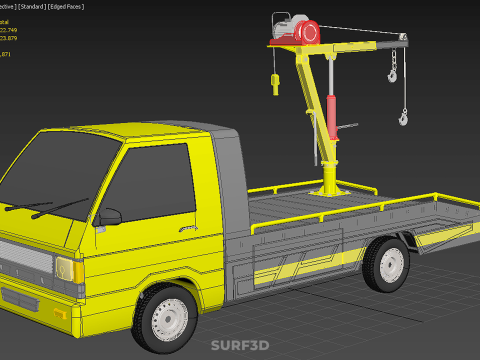 PODNOSZENIE HYDRAULICZNE ŻURAWI WCIĄGARKA ELEKTRYCZNA HOLOWANIE Model 3D