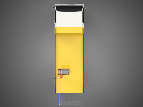 SERVICE TOW TRUCK ROADSIDE OVERHEAD REAR RECOVERY LIFTING CRANE 3D 模型