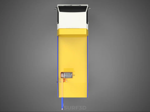 SERVICE TOW TRUCK ROADSIDE OVERHEAD REAR RECOVERY LIFTING CRANE 3D Model
