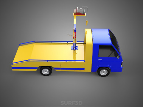 TOWING TOW TRUCK RECOVERY LIFTING CRANE WINCH HOIST BOOM JIB CAR 3Dモデル