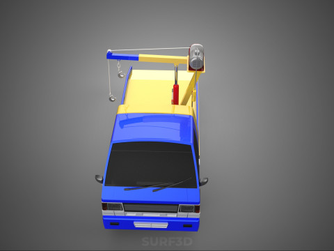 TOWING TOW TRUCK RECOVERY LIFTING CRANE WINCH HOIST BOOM JIB CAR 3Dモデル