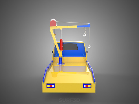 TOWING TOW TRUCK RECOVERY LIFTING CRANE WINCH HOIST BOOM JIB CAR 3Dモデル