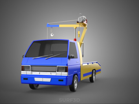 TOWING TOW TRUCK RECOVERY LIFTING CRANE WINCH HOIST BOOM JIB CAR 3Dモデル