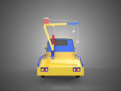TOWING TOW TRUCK RECOVERY LIFTING CRANE WINCH HOIST BOOM JIB CAR 3D Model