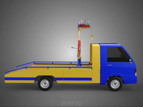 TOWING TOW TRUCK RECOVERY LIFTING CRANE WINCH HOIST BOOM JIB CAR 3Dモデル