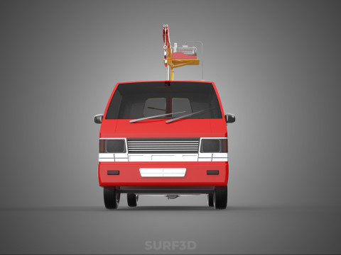 EMERGENCY LIFTING HYDRAULIC CRANE RECOVERY TOWING TOW FIRE TRUCK Modèle 3D