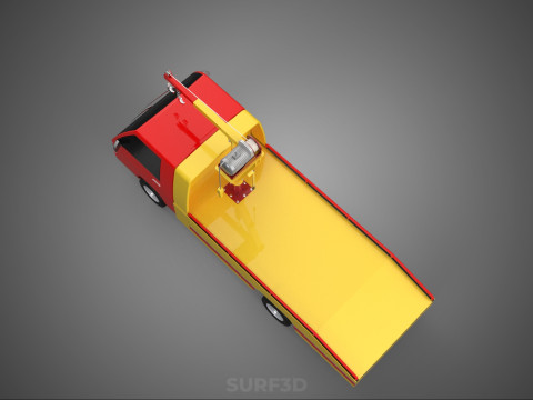 EMERGENCY LIFTING HYDRAULIC CRANE RECOVERY TOWING TOW FIRE TRUCK Modèle 3D