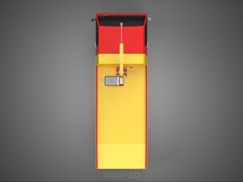 EMERGENCY LIFTING HYDRAULIC CRANE RECOVERY TOWING TOW FIRE TRUCK Modèle 3D