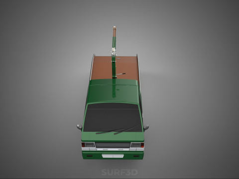 MILITARY ARMY FLATBED LIFTING CRANE HOOK TACTICAL RECOVERY TRUCK 3D Модель