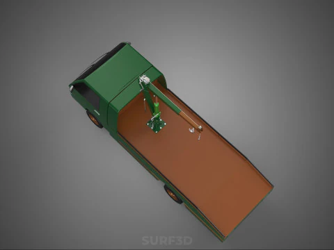 CAMION DI RECUPERO TATTICO CON GANCIO GRU A PIANO DI SOLLEVAMENTO DELL'ESERCITO MILITARE Modello 3D