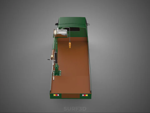 ESERCITO MILITARE GUERRA PICKUP RIMORCHIO GRU DEMOLITORE PARANCO VERRICELLO AUTO Modello 3D