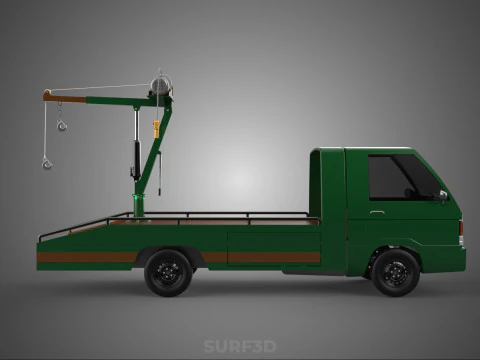 ESERCITO MILITARE GUERRA PICKUP RIMORCHIO GRU DEMOLITORE PARANCO VERRICELLO AUTO Modello 3D