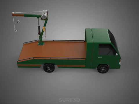 ESERCITO MILITARE GUERRA PICKUP RIMORCHIO GRU DEMOLITORE PARANCO VERRICELLO AUTO Modello 3D