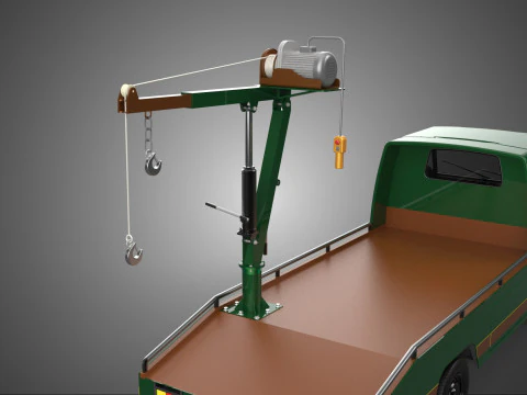 ESERCITO MILITARE GUERRA PICKUP RIMORCHIO GRU DEMOLITORE PARANCO VERRICELLO AUTO Modello 3D