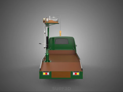 ESERCITO MILITARE GUERRA PICKUP RIMORCHIO GRU DEMOLITORE PARANCO VERRICELLO AUTO Modello 3D