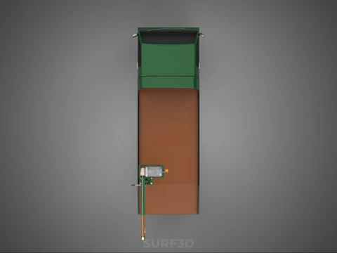 ESERCITO MILITARE GUERRA PICKUP RIMORCHIO GRU DEMOLITORE PARANCO VERRICELLO AUTO Modello 3D