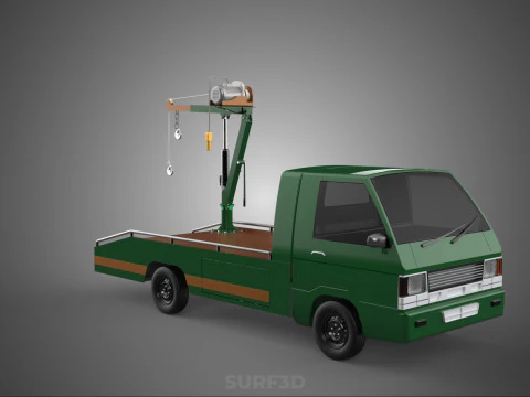 ESERCITO MILITARE GUERRA PICKUP RIMORCHIO GRU DEMOLITORE PARANCO VERRICELLO AUTO Modello 3D