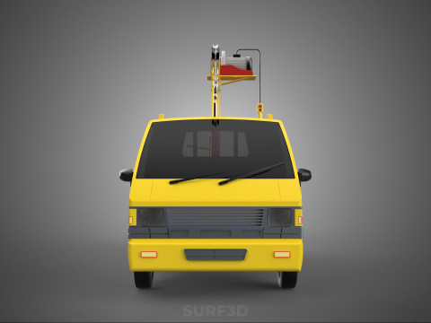 TRUCK PICKUP REMOTE ELECTRIC WINCH HOIST SWIVEL CRANE HOOK JIB 3D 모델