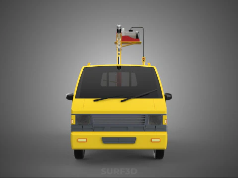 TRUCK PICKUP REMOTE ELECTRIC WINCH HOIST SWIVEL CRANE HOOK JIB 3D Model
