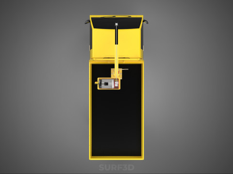 TRUCK PICKUP REMOTE ELECTRIC WINCH HOIST SWIVEL CRANE HOOK JIB 3D 모델