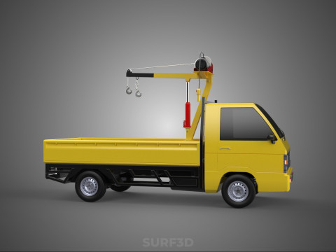 SMALL MINI COMPACT PICKUP TRUCK WINCH HOIST HYDRAULIC CRANE JIB Model 3D