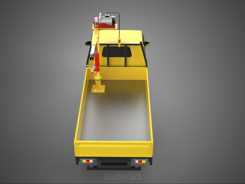 SMALL MINI COMPACT PICKUP TRUCK WINCH HOIST HYDRAULIC CRANE JIB Model 3D