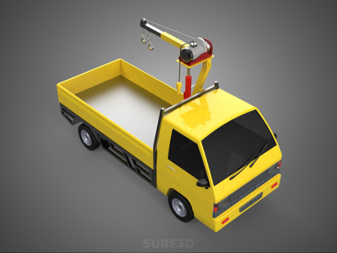 SMALL MINI COMPACT PICKUP TRUCK WINCH HOIST HYDRAULIC CRANE JIB Model 3D