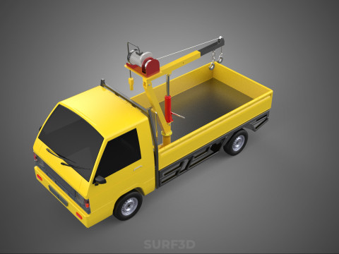 SMALL MINI COMPACT PICKUP TRUCK WINCH HOIST HYDRAULIC CRANE JIB Model 3D