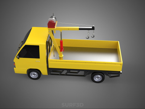 SMALL MINI COMPACT PICKUP TRUCK WINCH HOIST HYDRAULIC CRANE JIB Model 3D