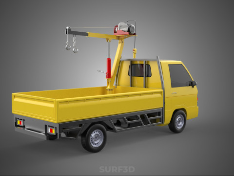 SMALL MINI COMPACT PICKUP TRUCK WINCH HOIST HYDRAULIC CRANE JIB Model 3D